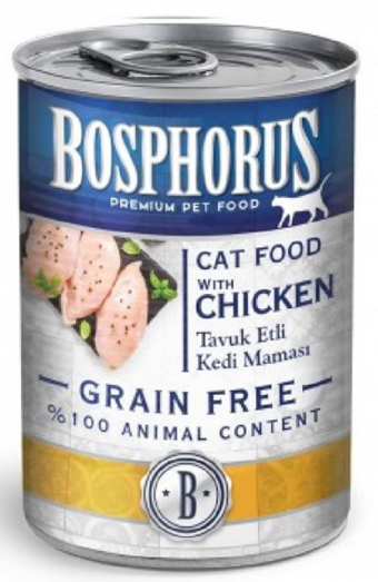 Bosphorus Tahılsız Tavuklu Yetişkin Yaş Kedi Maması 415 gr