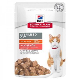 Hill's Gravy Kısırlaştırılmış Somonlu Soslu Yetişkin Yaş Kedi Maması 85 gr