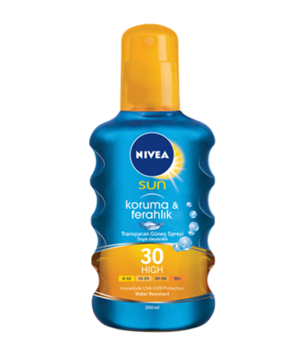Nivea Sun Koruma & Ferahlık Renksiz 30 Faktör Normal Ciltler İçin Yağlı Suya Dayanıklı Güneş Kremi 200 ml