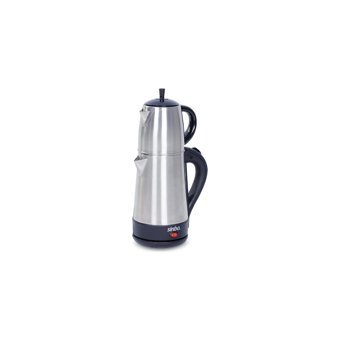 Sinbo STM-5843 Çelik Demlikli 1000 W Çelik Gövdeli Gri Çay Makinesi
