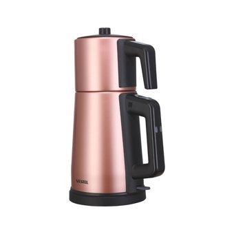 Vestel Sefa 5000 R Çelik Demlikli 1800 W Çelik Gövdeli Rose Gold Çay Makinesi