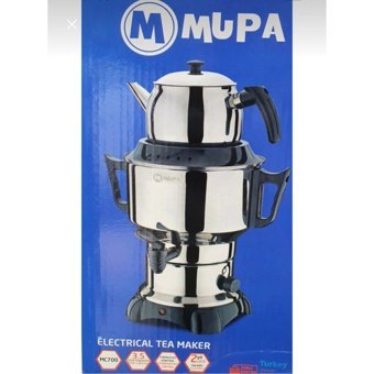 Mupa Çelik Demlikli 1100 W Çelik Gövdeli İnox Çay Makinesi
