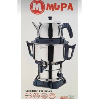 Mupa Çelik Demlikli 1100 W Çelik Gövdeli İnox Çay Makinesi