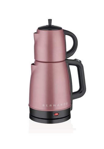 Bernardo Sapphire Çelik Demlikli 200 W Çelik Gövdeli Rose Gold Vintage Çay Makinesi