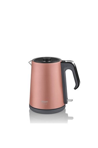 Arzum AR 3080 Çelik Demlikli 1500 W Çelik Gövdeli Rose Gold Retro Çay Makinesi