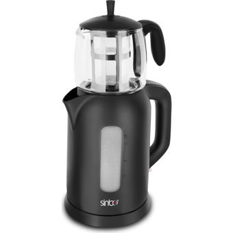 Sinbo STM-5812 Cam Demlikli 1800 W Plastik Gövdeli Siyah Çay Makinesi