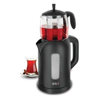Sinbo STM-5812 Cam Demlikli 1800 W Plastik Gövdeli Siyah Çay Makinesi