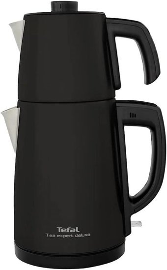 Tefal Tea Expert Deluxe Çelik Demlikli 1650 W Çelik Gövdeli Siyah Retro Çay Makinesi