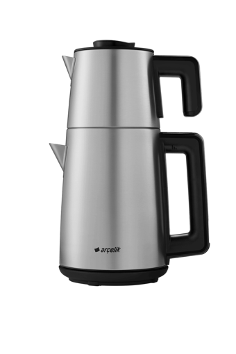 Arçelik CM 9922 Çelik Demlikli 1650 W Çelik Gövdeli İnox Retro Çay Makinesi
