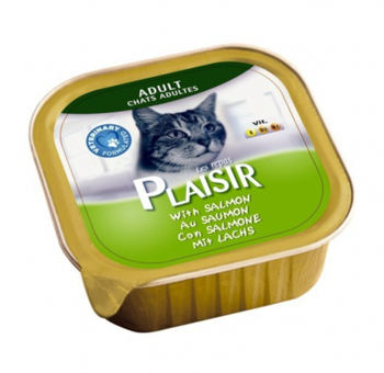 Plaisir Adult Somonlu Yetişkin Yaş Kedi Maması 100 gr