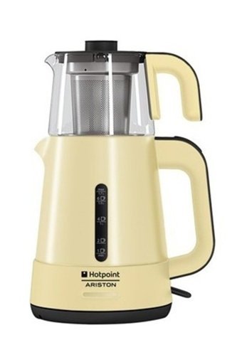 Hotpoint Ariston TM VPL Cam Demlikli 1650 W Çelik Gövdeli Beyaz Vintage Çay Makinesi