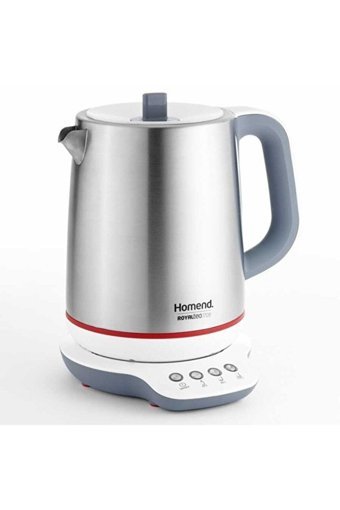 Homend Royaltea 1709H Konuşan Çelik Demlikli 1800 W Çelik Gövdeli İnox Retro Çay Makinesi