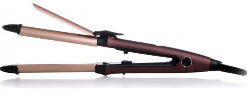 Ventoso EPS-868 Premium Pearl Coffee & Champagne Rose Dereceli İyonlu 29 mm Seramik Saç Düzleştirici