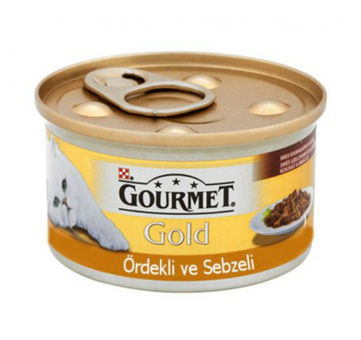 Gourmet Gold Ördekli Sebzeli Yetişkin Yaş Kedi Maması 85 gr