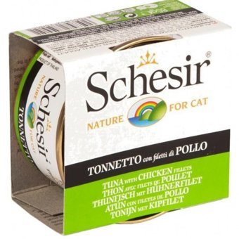 Schesir Sebzeli Tavuklu ve Ton Balıklı Yetişkin Yaş Kedi Maması 85 gr