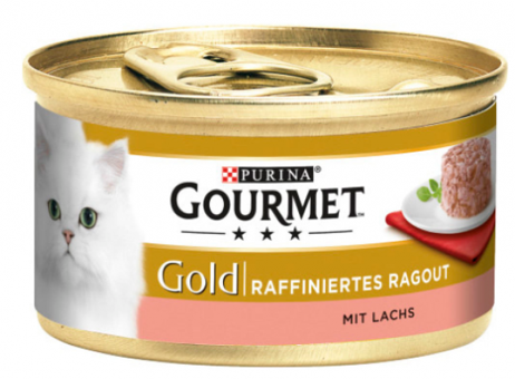 Gourmet Gold Savoury Cake Somonlu Soslu Yetişkin Yaş Kedi Maması 85 gr