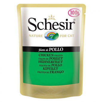 Schesir Pouch Tavuklu Yetişkin Yaş Kedi Maması 100 gr