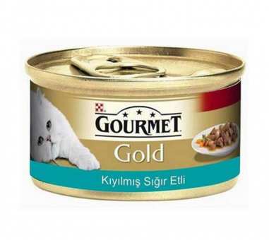 Gourmet Gold Sığır Etli Yetişkin Yaş Kedi Maması 85 gr
