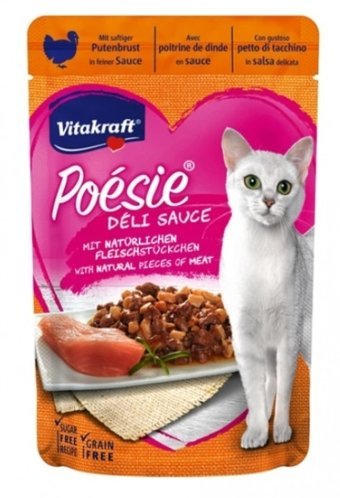 Vitakraft Poesie Hindili Soslu Yetişkin Yaş Kedi Maması 85 gr