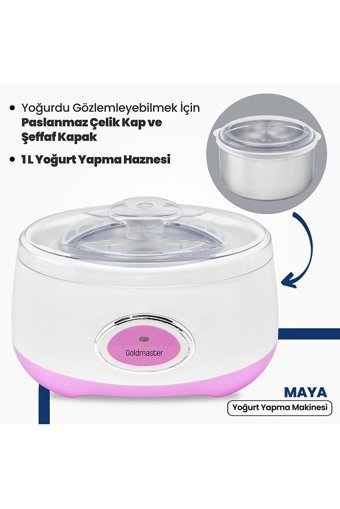 GoldMaster GM 7227 1 lt 20 W Yoğurt Makinesi