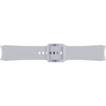 Samsung Watch 5 Uyumlu 20 mm Silikon Akıllı Bileklik Kordonu Gümüş