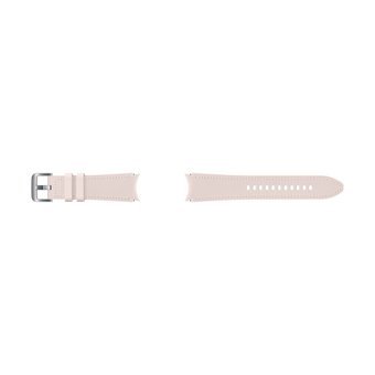 Samsung Watch 5 Uyumlu 20 mm Deri Akıllı Bileklik Kordonu Pembe