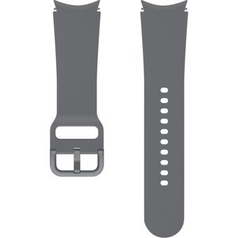 Samsung Watch 5 Uyumlu 20 mm Silikon Akıllı Bileklik Kordonu Gri