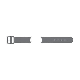 Samsung Watch 5 Uyumlu 20 mm Silikon Akıllı Bileklik Kordonu Gri