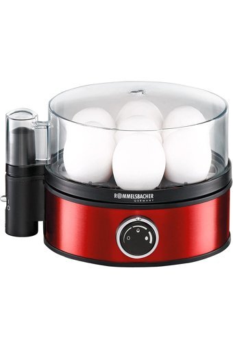 Rommelsbacher P26337S4152 7'li 400 W Çelik Kırmızı Yumurta Haşlayıcı
