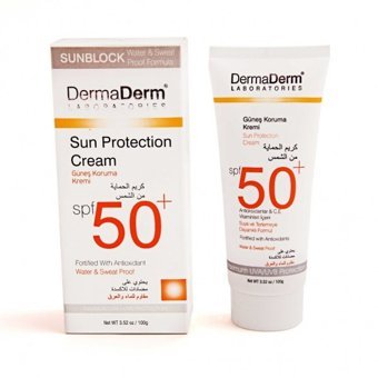 DermaDerm Renksiz 50+ Faktör Mineral Filtreli Yağlı Tüm Vücut ve Yüz Güneş Kremi 100 ml