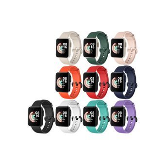 Xiaomi Mi Watch Lite Uyumlu Silikon Akıllı Bileklik Kordonu Lacivert