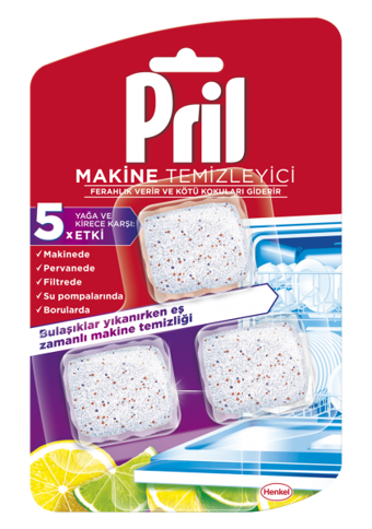 Pril Bulaşık Makinesi Temizleyici 3 Adet