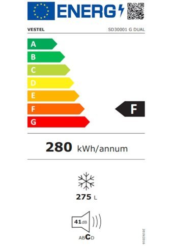 Vestel SD30001 G Statik F Enerji Sınıfı 275 lt Yatay Solo Sandık Tipi Mini Derin Dondurucu Gri