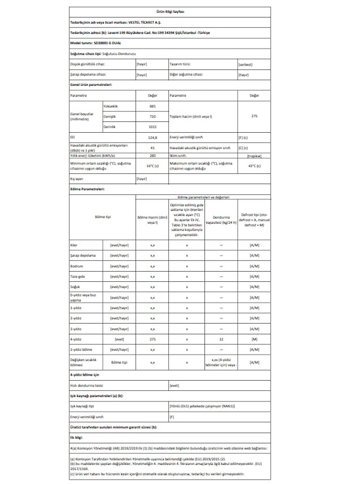 Vestel SD30001 G Statik F Enerji Sınıfı 275 lt Yatay Solo Sandık Tipi Mini Derin Dondurucu Gri