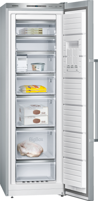 Siemens GS36NAI31 No Frost 7 Çekmeceli A++ Enerji Sınıfı 237 lt Dikey Solo Derin Dondurucu Inox