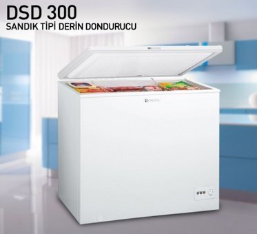 Dijitsu DSD300 A+ Enerji Sınıfı 290 lt Yatay Solo Sandık Tipi Mini Derin Dondurucu Beyaz