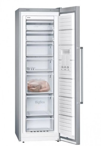 Siemens iQ300 GS36NVIF0N 7 Çekmeceli A++ Enerji Sınıfı 242 lt Dikey Solo Derin Dondurucu Inox