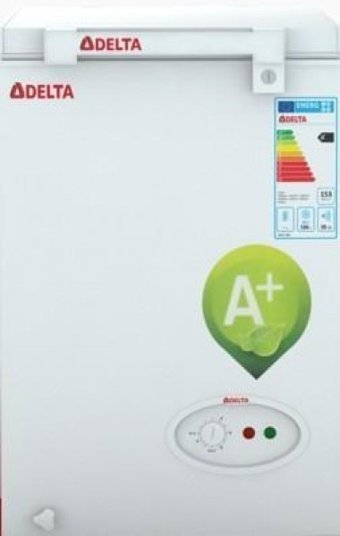 Delta DCF 145 L A+ Enerji Sınıfı 120 lt Yatay Solo Sandık Tipi Mini Derin Dondurucu Beyaz