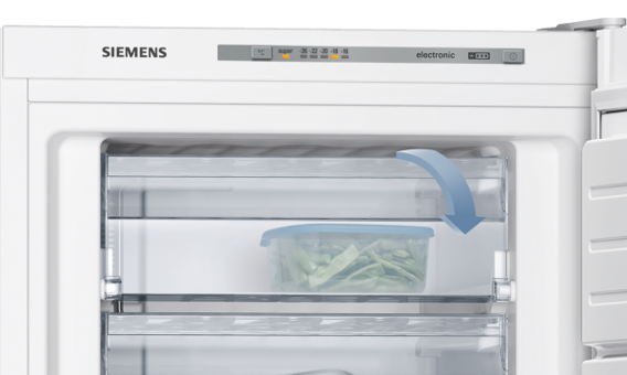 Siemens GS29VVW30 6 Çekmeceli A++ Enerji Sınıfı 198 lt Dikey Solo Derin Dondurucu Beyaz