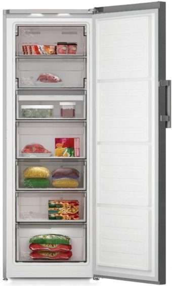 Arçelik 2171 JEİ No Frost 7 Çekmeceli E Enerji Sınıfı 256 lt Dikey Solo Derin Dondurucu Inox