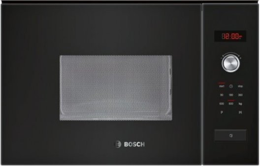 Bosch HMT75M664 Siyah 25 lt Dijital Dokunmatik Ankastre Mikrodalga Fırın