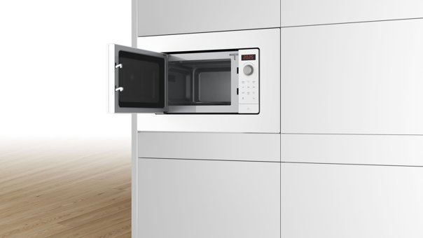 Bosch BFL623MW3 Beyaz 20 lt Dijital Dokunmatik Ankastre Mikrodalga Fırın