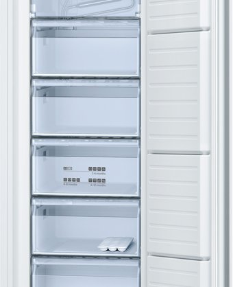 Bosch GSV24VWF0N 5 Çekmeceli F Enerji Sınıfı 182 lt Dikey Solo Derin Dondurucu Beyaz