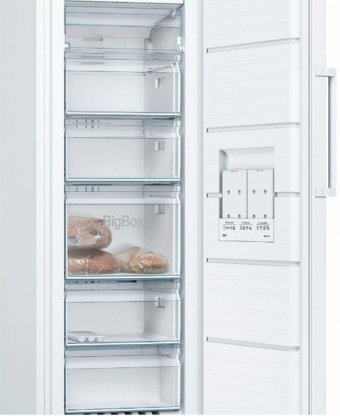 Bosch GSN29VW31N No Frost 6 Çekmeceli A++ Enerji Sınıfı 200 lt Dikey Solo Derin Dondurucu Beyaz