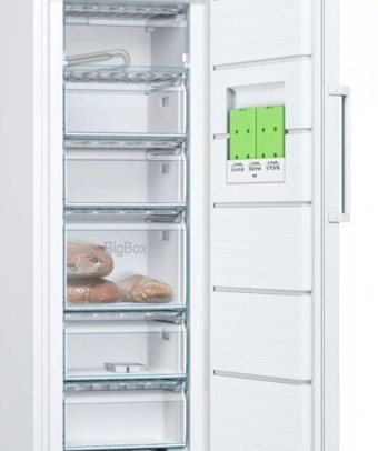Bosch GSV29VWE0N 6 Çekmeceli A++ Enerji Sınıfı 198 lt Dikey Solo Derin Dondurucu Beyaz