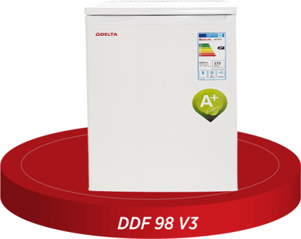 Delta DDF 98 V3 3 Çekmeceli A+ Enerji Sınıfı 80 lt Dikey Solo Mini Derin Dondurucu Beyaz