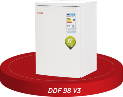 Delta DDF 98 V3 3 Çekmeceli A+ Enerji Sınıfı 80 lt Dikey Solo Mini Derin Dondurucu Beyaz