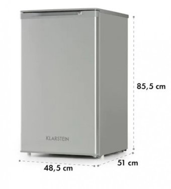 Klarstein Garfield XL A+ Enerji Sınıfı 75 lt Dikey Solo Çekmeceli Mini Derin Dondurucu Gri
