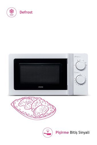 Altus ALMD 20 Beyaz 20 lt Mekanik Solo Mikrodalga Fırın