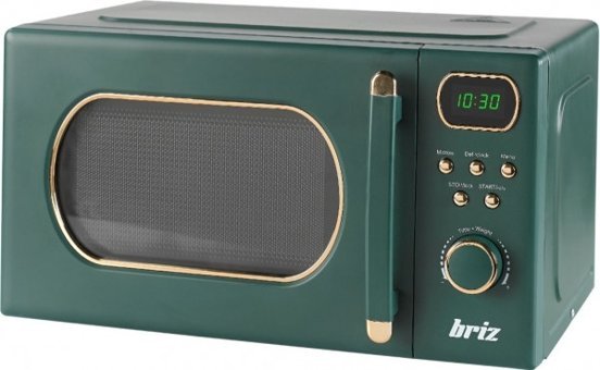 Briz BR1020 Yeşil 20 lt Retro Dijital Solo Mikrodalga Fırın